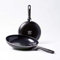 GreenPan Memphis, Set Padelle Antiaderenti in Alluminio con Rivestimento in Ceramica, Adatte a Tutti i Tipi di Fornelli, Induzione, Forno e Lavastoviglie, 24/28 cm, Nere