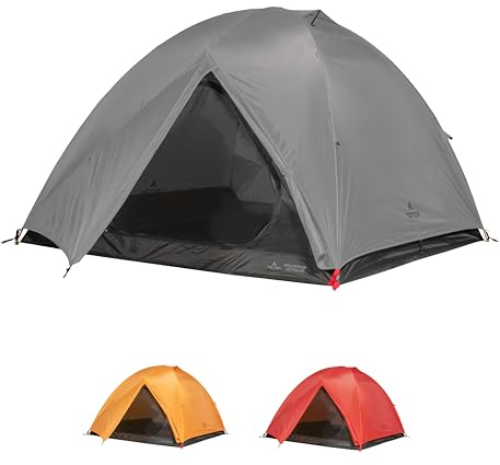 TETON Sports Mountain Ultra Tent; 3 personer backpacking kupoltält för camping; grå, modell: 2007GY