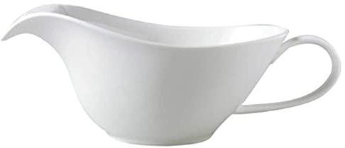 Fat Separator Gravy Strainer Premium Ceramics Gravy Boat Soup Grease Oil Separator for Healthy Cooking-Reduce Fat Intake-White 470ml