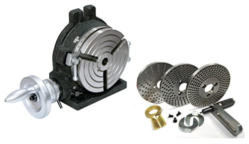 HV6-3 Slots Rotary Table, Steel Dividing Plates Set with Free Manual-Milling Indexing Kit