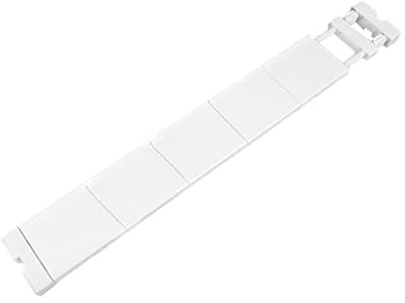 LIYIVNAA Expanding Narrow Closet Shelf Tension Rod Slim Cupboard Divider Hanger Adjustable Cabinet Organization Storage Rack Windowsill Bathroom Shelving Unit for Small Space - White