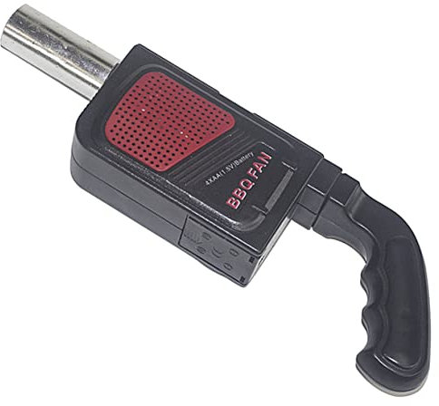 Sosoport Tragbarer Handheld Elektrischer Grillventilator Für Camping BBQ Luftgebläse Akku Handpress Leicht Zu Bedienen Für Grillabende Und Ausflüge