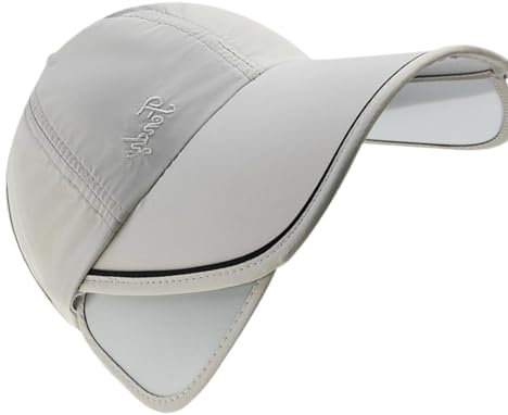 Sunblock Hats for Women | Retractable Baseball Caps Sun Visor Hats | Quick-Drying Outdoor Sports Sunscreen Hat, Sun Protection Visor for Golf, Tennis Gray