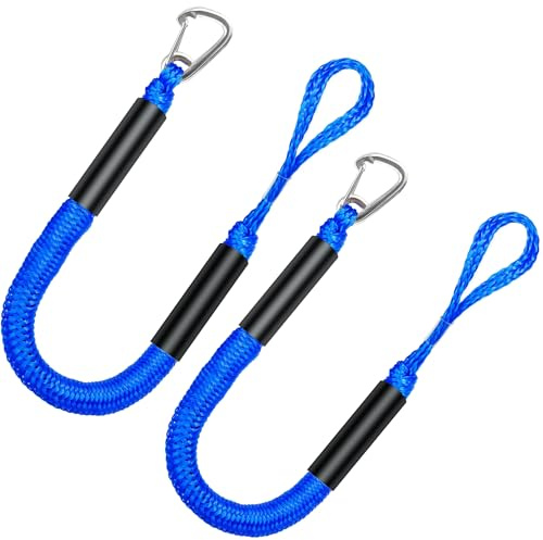 GANGXUN Amarrage avec Tendeur Câble Élastique de 0,6 m, Amarre Bateau Corde Nautique, Accessoires pour Kayak, SeaDoo, Jet Ski, Ponton, Canoë