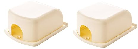 HEMOTON 2 Stück Lichtschalter Schutzabdeckungen Aus Abs Kinder Steckdosenschutz Mit Deckel Für Babyzimmer Schlafzimmer Wanddekoration