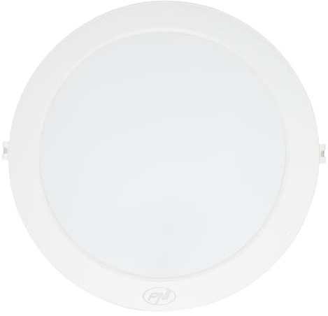 PNI Plafoniera LED D-Light 2402W 24W, da incasso, rotonda, 6500K, alimentazione 230V, 2640 lm, bianco