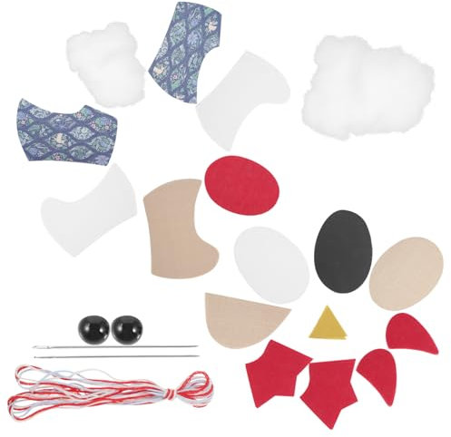 NUOBESTY Selbstgemacht Stickset für Anfänger Patchwork Huhn Baumwolle Handgefertigtes Nähzubehör Bastelset Stoffaufbewahrungskorb für Eltern und Großeltern