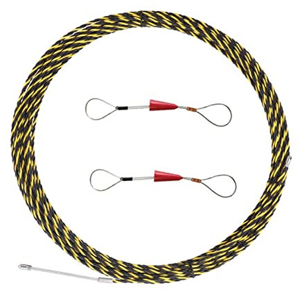 Tracciatore di cavi elettrici, Dispositivo di guida for l'estrazione del cavo a nastro da 6 mm Dispositivo di spinta for cavi elettrici in fibra di vetro Strumento di aiuto for l'infilaggio del filo a