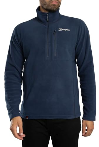 Berghaus Men's Prism Micro Polartec Fleece Half Zip Jacket Fleece Half Zip, Blue, XL