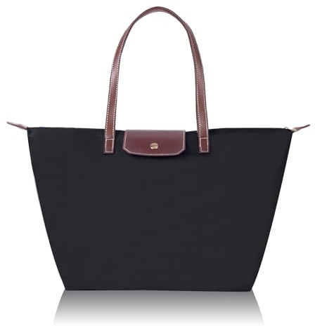 LINGLONGCY Frauen-Schulter-Tasche Faltbare Nylon-Tasche Großes Fassungsvermögen Umhängetaschen Für Damen-Tasche Einkaufstasche