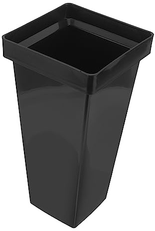 CLISPEED Paragüero Cubo Negro Mediano Resistente Multifuncional para Paraguas Largos y Plegables con Base Antigoteo para Interior y Oficina