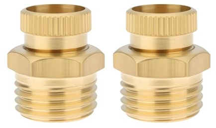 Create idea 2 Stücke PT1/4 Außengewinde Luftkompressor Ablassventil 12,5mm Gewinde Messing