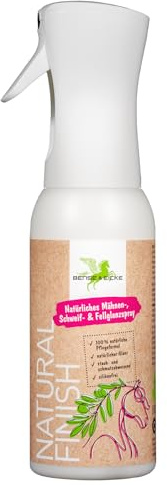 Bense & Eicke Natural Finish Spray brillant pour crinière et queue 500 ml Sans silicone Avec huile d'olive et huile de graines de brocoli