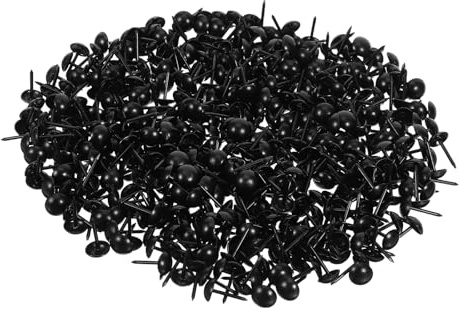 Angoily Clous de Tapissier Décoratifs en Fer Noir 13Mm X 7Mm Lot de 500 Pièces pour Meubles en Bois Punaises Décoratives pour Rembourrage et Décoration Intérieure Vintage