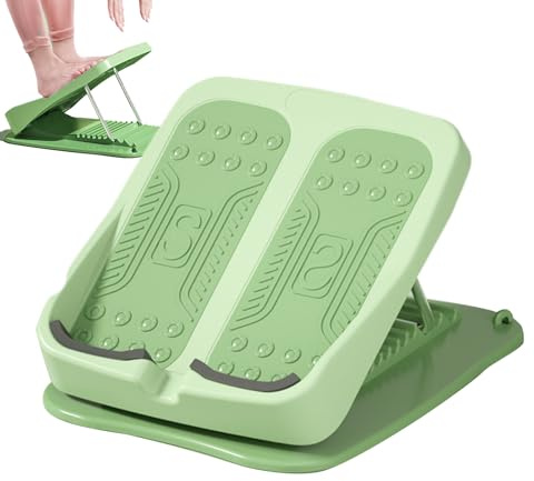 Tabla De Ejercicios Para Estiramiento De Pantorrillas: Tabla Inclinada Con Inclinación Ajustable, Cuña Elástica De ABS Plegable, Equipo De Fisioterapia Portátil | Camilla De Piernas Versátil Para Recu