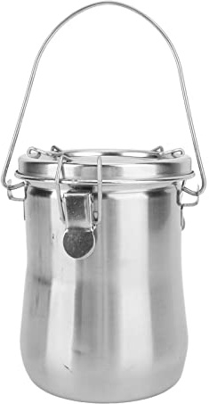 Picysa Stainless Steel Brush Washer with Lid, Rustproof and Lightweight Paint Brush Cleaner for Oil Painting, Ideal for Artists, 1 X Oil Jug