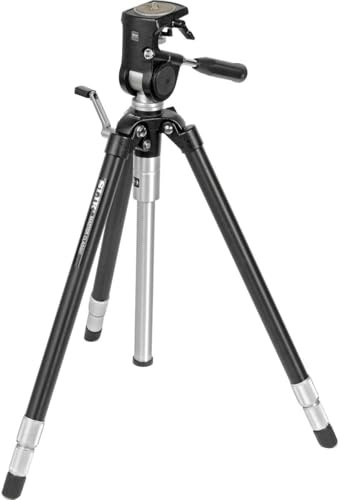 SLIK Master Classic Tripod with 2-Way, Pan-and-Tilt Head, for Mirrorless/DSLR Sony Nikon Canon Fuji Cameras and More - Black (616-725)