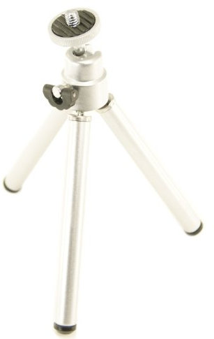 Ex-Pro TRA-0303 Mini Metal Tripod with Ball Tilt Head, Silver