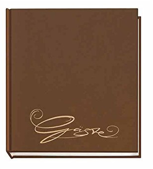 Veloflex 5420060 Livre d'or classique avec gravure 144 pages Brun
