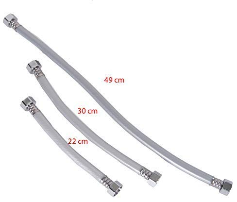 Brauseschlauch Duschschlauch Brausenschlauch Brause Sanitärschlauch Schlauch M, Länge:M14-49cm Schlauch.