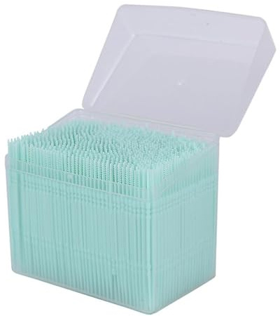 Palillo de dientes de plástico desechable Palillos dentales Palillo de dientes práctico portátil con estuche transPrincipale 1100 piezas