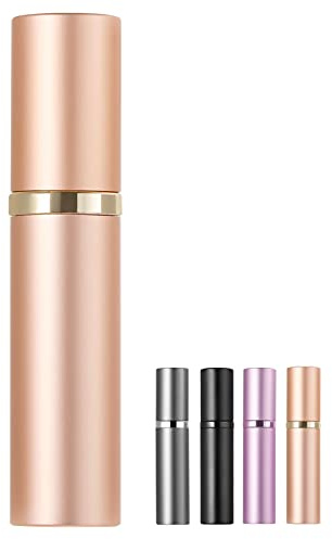 BRARIOS Atomizzatore di Profumo,5ml Bottiglia Profumo Ricaricabile,Portatile Flacone Spray Profumo da Viaggio,Mini Nebulizzatori per Profumo (J-Gold)