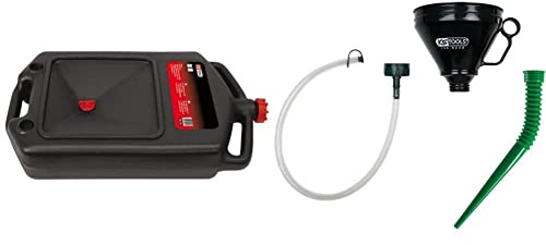KS TOOLS 150.9357 Bac de récupération en matière Plastique pour huiles et Produits Chimiques & 150.9230 - Entonnoir - Diamètre 160 mm