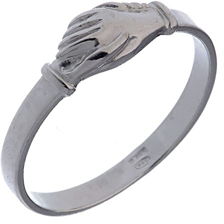 Holyart Ring, Die Hände der Heiligen Rita, aus 925er Silber, 18 mm (0.71 inc.) - DE 57