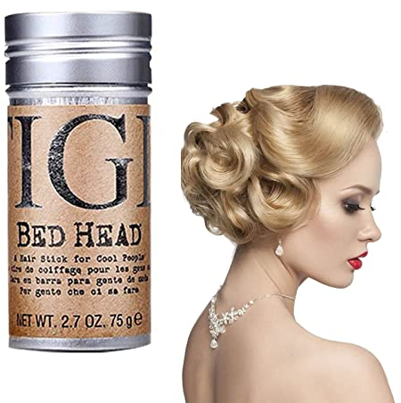 Bastone di cera per capelli, styling wax stick, cera per capelli, acconciatura in gel per modellazione, cera per acconciature, ciocche di capelli, capelli rotti e capelli crespi, crespi, 75 g