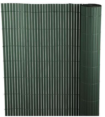 PROREGAL Premium Sichtschutzmatte | PVC- Sichtschutzmatte | Gartensichtschutz für Garten und Balkon aus Weide | Höhe 2 m | Länge 3 m | HxL: 2x3 m | Grün | Sichtschutz, Sichtschutzzaun