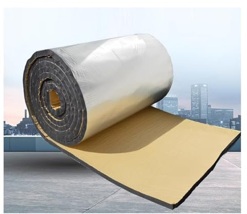 Rouleau isolant auto-adhésif , Tapis d’Isolation Acoustique pour Voitures ,Voiture Insonorisation Thermique Capot Mat ,isolation phonique voiture,Ignifuger, imperméable ( Color : 25mm(THK) , Size : 1*