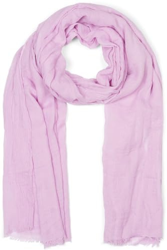 styleBREAKER Damen Schal Leicht Transparent Viskose | 50 % Baumwolle, 188x100 cm Maß, weiches Gewebe für Frühling und Sommer, kurze Abschlüsse an den Enden, als Stola drapierbar.