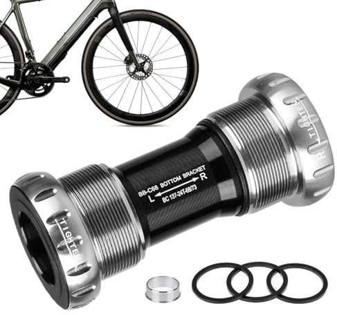 Eje central de rodamiento para bielas | Componentes de bicicletas, reemplazo de bicicletas, herramienta de pedalier para bicicletas de carretera, bielas de 24 mm