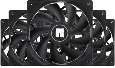 Thermalright TL-C12C X5 Ventilateur CPU, Ventilateur PC avec une vitesse de 1550 tr/min, Refroidisseur de boîtier d'ordinateur de 120 mm, Ventilateur de contrôle PWM pour boîtier et refroidisseur à