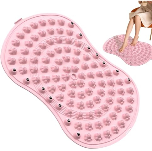Masseur de pression des pieds, de pression épaisse pour les orteils | Tapis de yoga portable avec aimants pour libérer la tension et la relaxation des pieds, tapis de réflexologie pour soins
