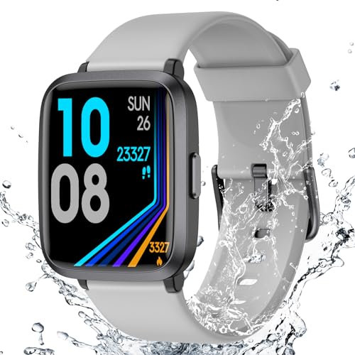 LIVIKEY Fitness Tracker Watch with Heart Rate Monitor, Activity Tracker with Pedometer, Sleep Monitor, Calories & Step Counter, IP68 Waterproof Smart Watches for Women Men Fitness Watch for Sports