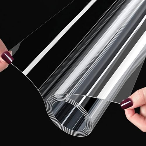 Pellicola Protettiva Trasparente per Tavoli Pellicola Protettiva Stacca E Attacca, Rotolo Di Plastica Trasparente Con Retro Adesivo - Pellicola Vinilica Autoadesiva Trasparente Per Desktop In Legno(40