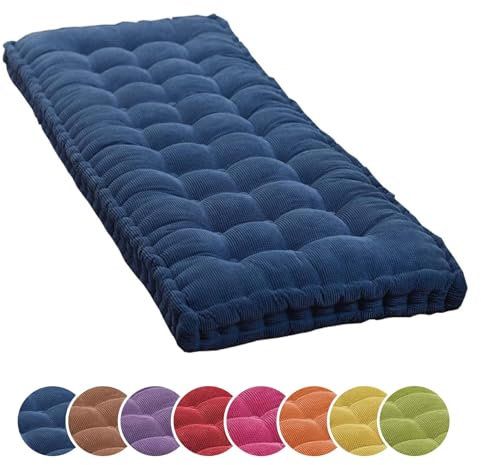 Bankkissen für den Außenbereich, 40 x 40 cm, Schaukelkissen, Terrassenmöbel, 3-Sitzer für Garten, Terrasse, Möbel, Liege, Bank, Blau, 55 x 170 cm, Blau, Outdoor-Bankkissen, 40 x 40 cm, Schaukel,