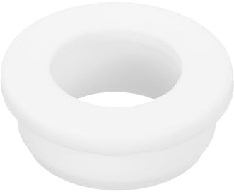 sourcing map 1Pcs Rubber Grommets 35mm Drill Hole, 25mm ID Hole Top Hat Grommet White Silicone Rubber Hole Plug Gasket for Wiring, Automotive