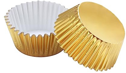 CIYODO Pirottini per Muffin in Alluminio Ispessito 400 Pezzi Pirottini per Cupcake Antiaderenti Stampi per Dolci per Feste e Picnic