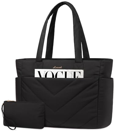 LOVEVOOK Tote Bags for Women, 15.6 Inch Work Handbag Large Totes Bag