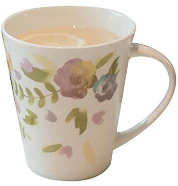 Tazza in ceramica Bone China Flower – Elegante tazza da tè pomeridiano per casa e ufficio, perfetta per latte e colazione, elegante tazza per acqua per uso quotidiano