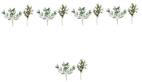 MAGICLULU 5 Series Rama De Olivo Artificial Guirnaldas Estética De La Decoración De La Pared Simulado Guirnalda De Vegetación De Boda Aceituna Simular Interior El Plastico Verde 2 Piezas X 5