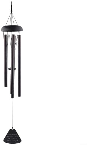 Windglocke für den Außenbereich, 91,4 cm, groß, tiefer Ton, Windspiel mit 5 Metallröhren, Gedenkstätte, Resonanz-Bass-Sound, Gartendekoration für Terrasse, Hof, Balkon