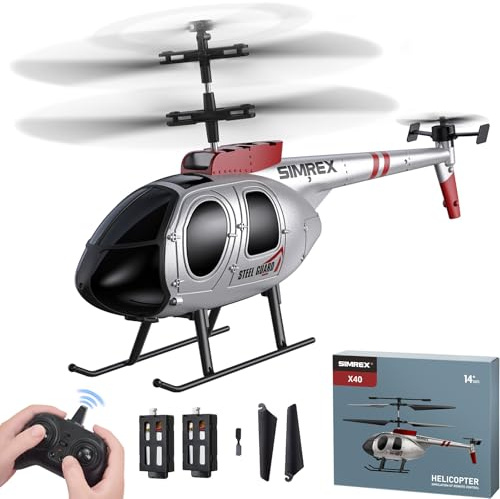 SIMREX Elicottero, elicottero telecomandato 2.4 GHz, 2 modalità di velocità con 20 minuti di volo, elicottero rc, mantiene l'altezza di volo, giocattolo elicottero per ragazzi e ragazze, il migliore