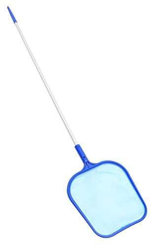 ifundom Filet Épuisette pour Piscine avec Manche Aluminium Durable Filet Fin sans Odeur Accessoire de Nettoyage pour Poissons Adapté Aux et