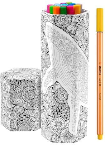 STABILO Point 88 fineliner, metallmonterad spets 0,4 mm, 15 stycken, flerfärgad, perfekt för linjaler och mallar, perfekt för skola, studier och kreativa