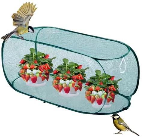 Sollee Cubierta de Malla para Plantas,Cubiertas Pantalla Grandes para Plantas - con Malla de Alambre de Acero Antiinsectos, Antipolvo, Antihielo y Antipájaros para Árboles Frutales, Arbustos de