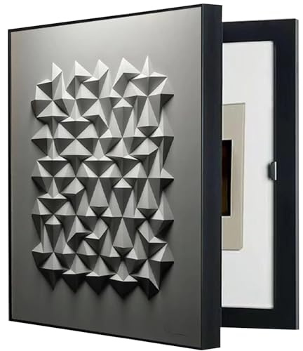 Cache Compteur Électrique Mural, Peinture Décorative Cachant La Boîte À Fusibles, Couvercle De Panneau Électrique Moderne Avec Cadre PS, Décoration Murale Pour Salon Et Maison(30x40cm)