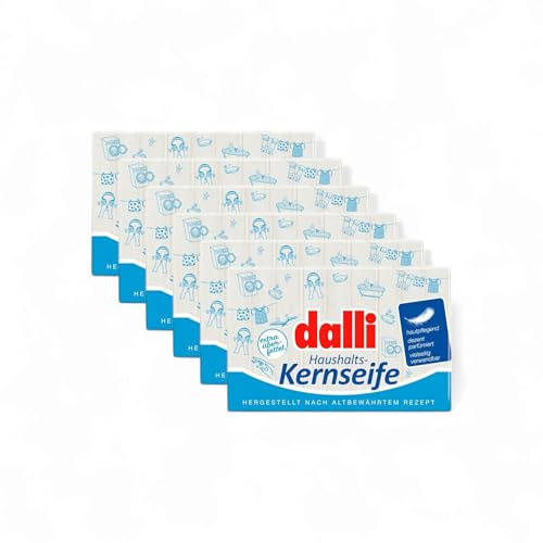 Dalli® Kernseife 3 Stück | vielseitig für Hautpflege | Fleckenentfernung & Textilreinigung | sanft & hautfreundlich | traditionell & nachhaltig | Haushaltsseife leicht parfümiert (1x3) (5x3)